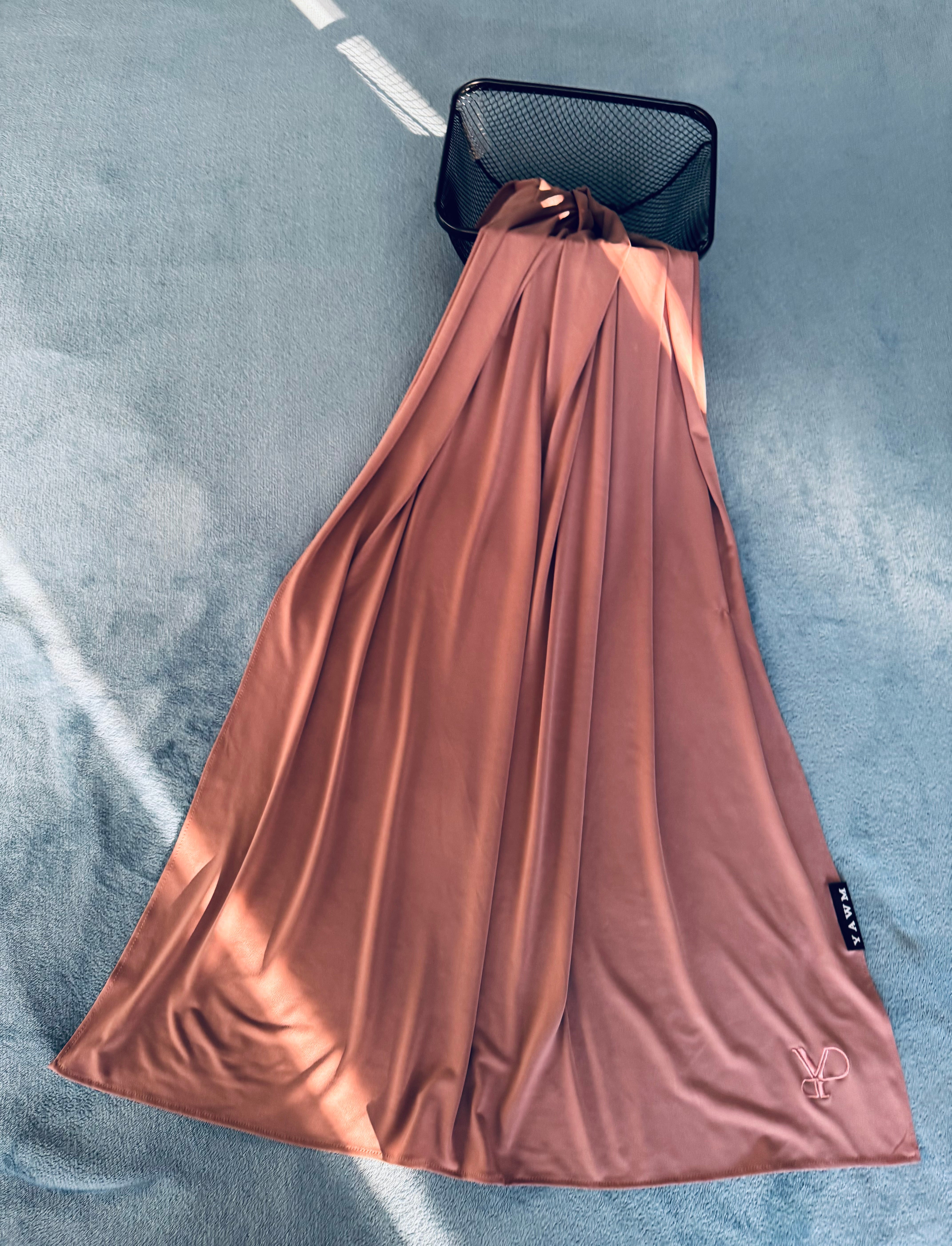 LIQUID JERSEY SCARF DUSTY ROSE