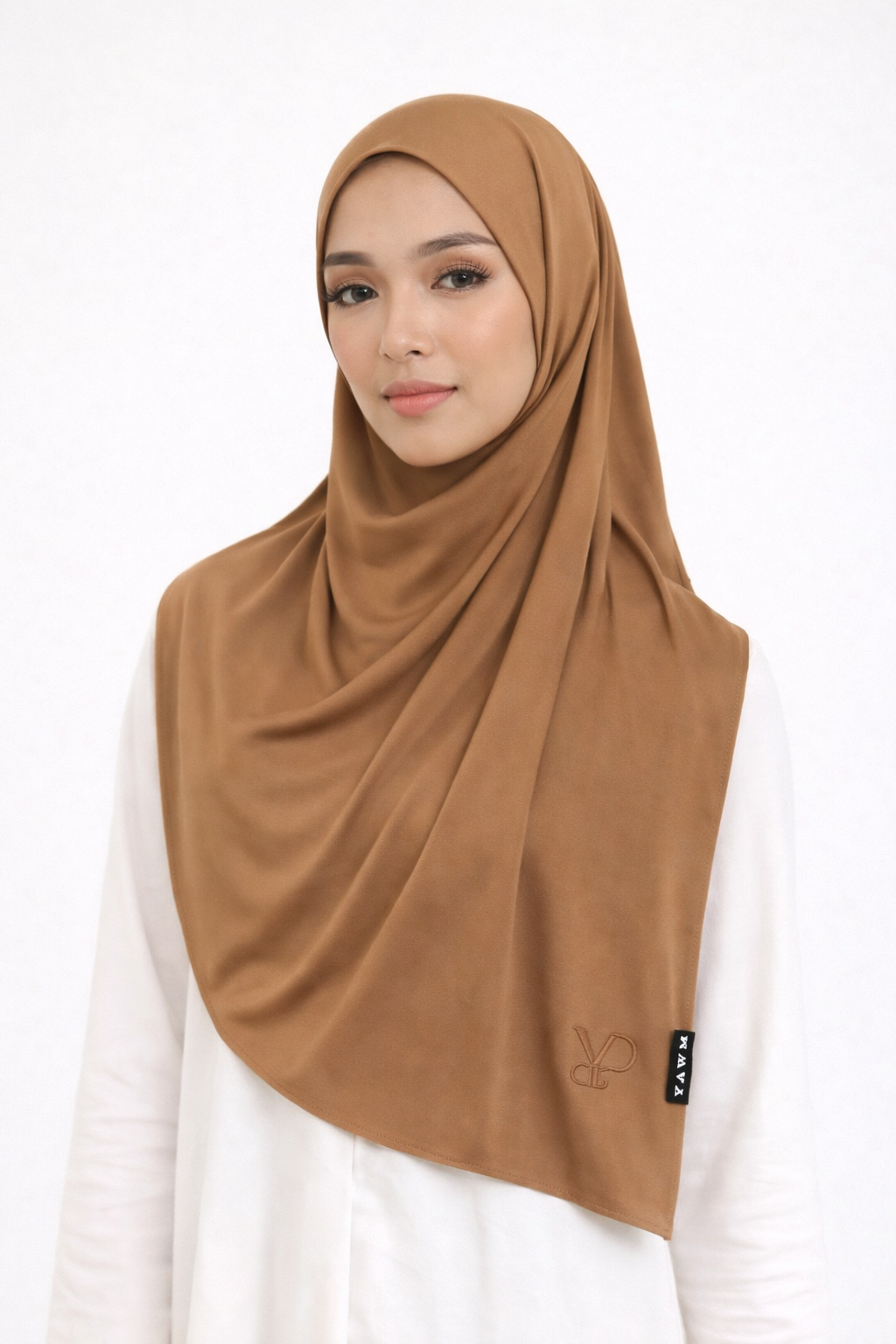 LIQUID JERSEY SCARF WALNUT