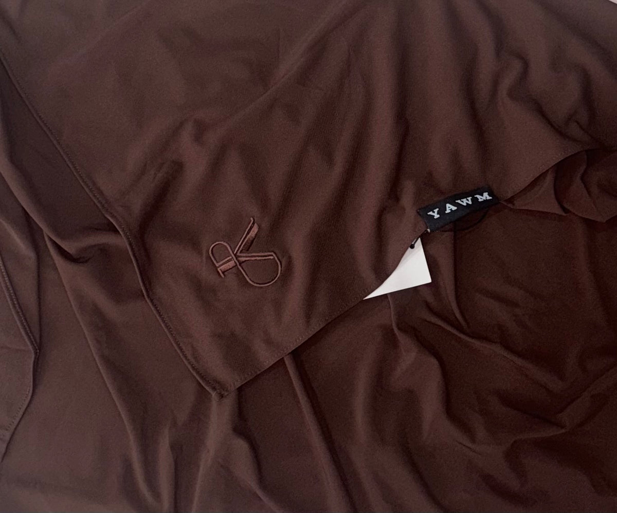 PREMIUM JERSEY SCARF CHOCOLATE