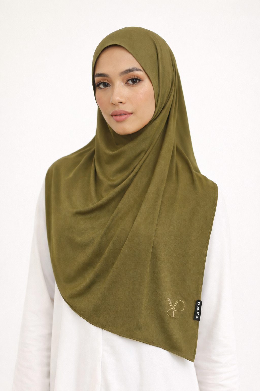 LIQUID JERSEY SCARF OLIVE