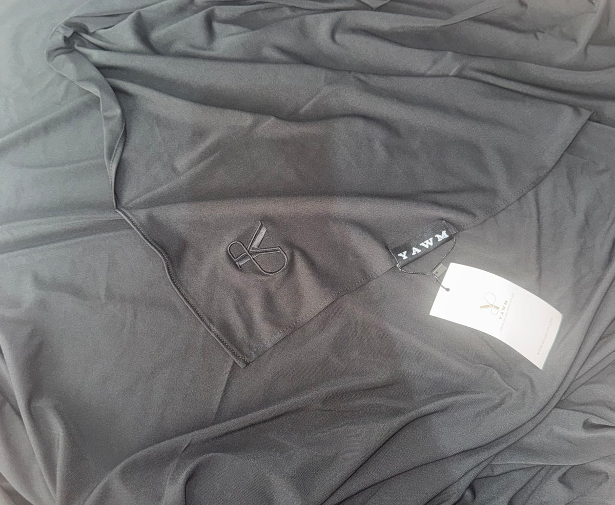 PREMIUM JERSEY SCARF BLACK