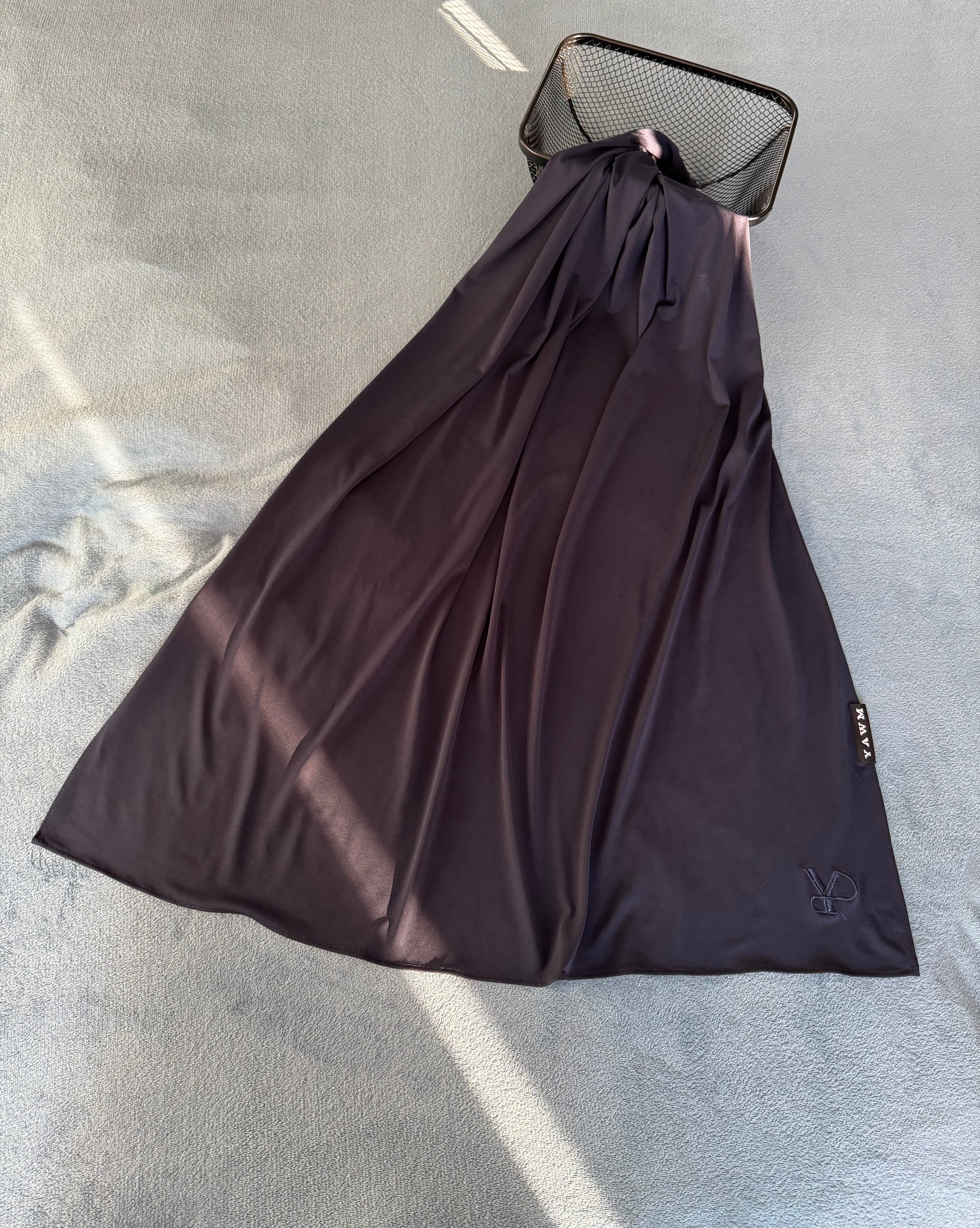 LIQUID JERSEY SCARF DARKBLUE