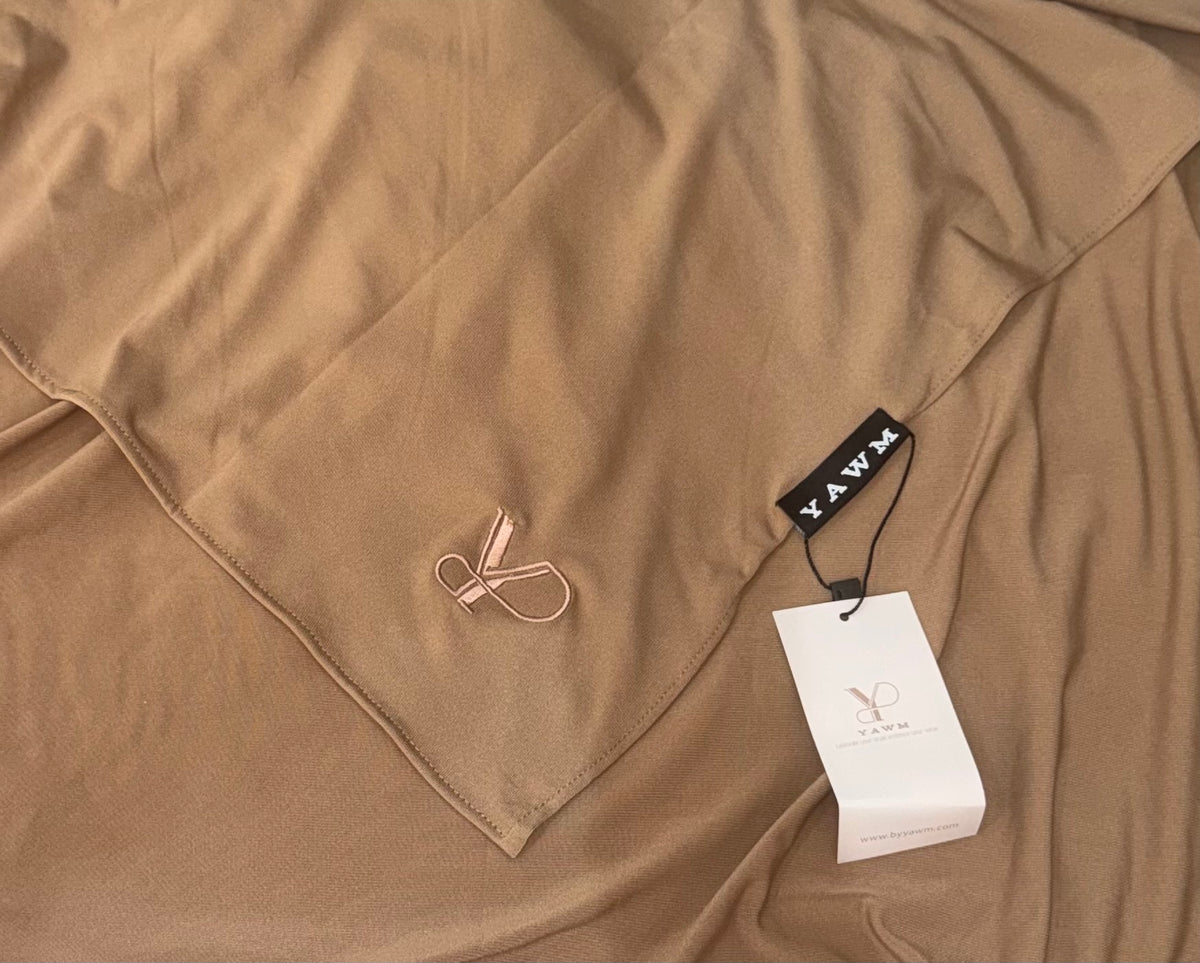 PREMIUM JERSEY SCARF CARAMEL