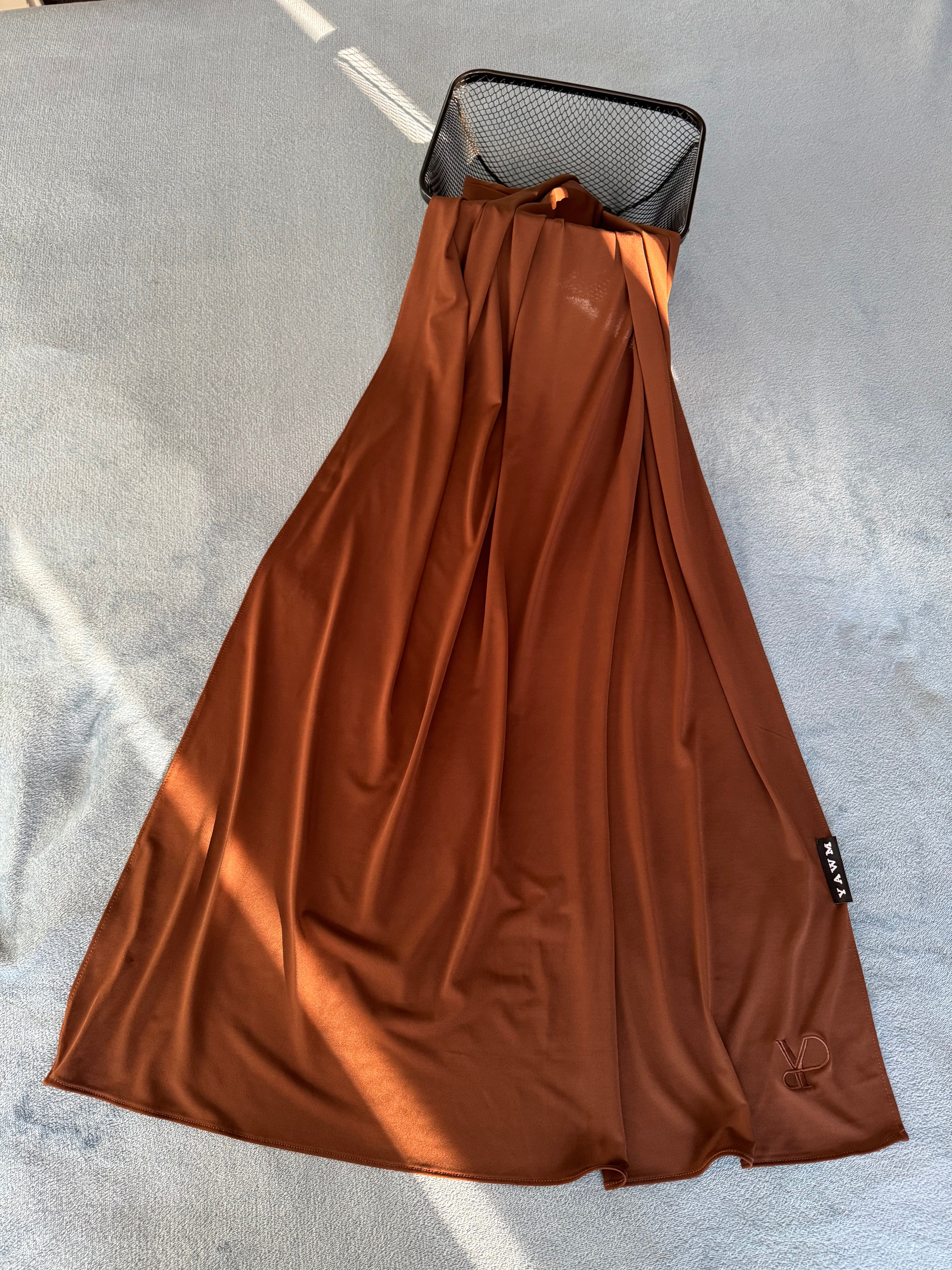 LIQUID JERSEY SCARF HONEY