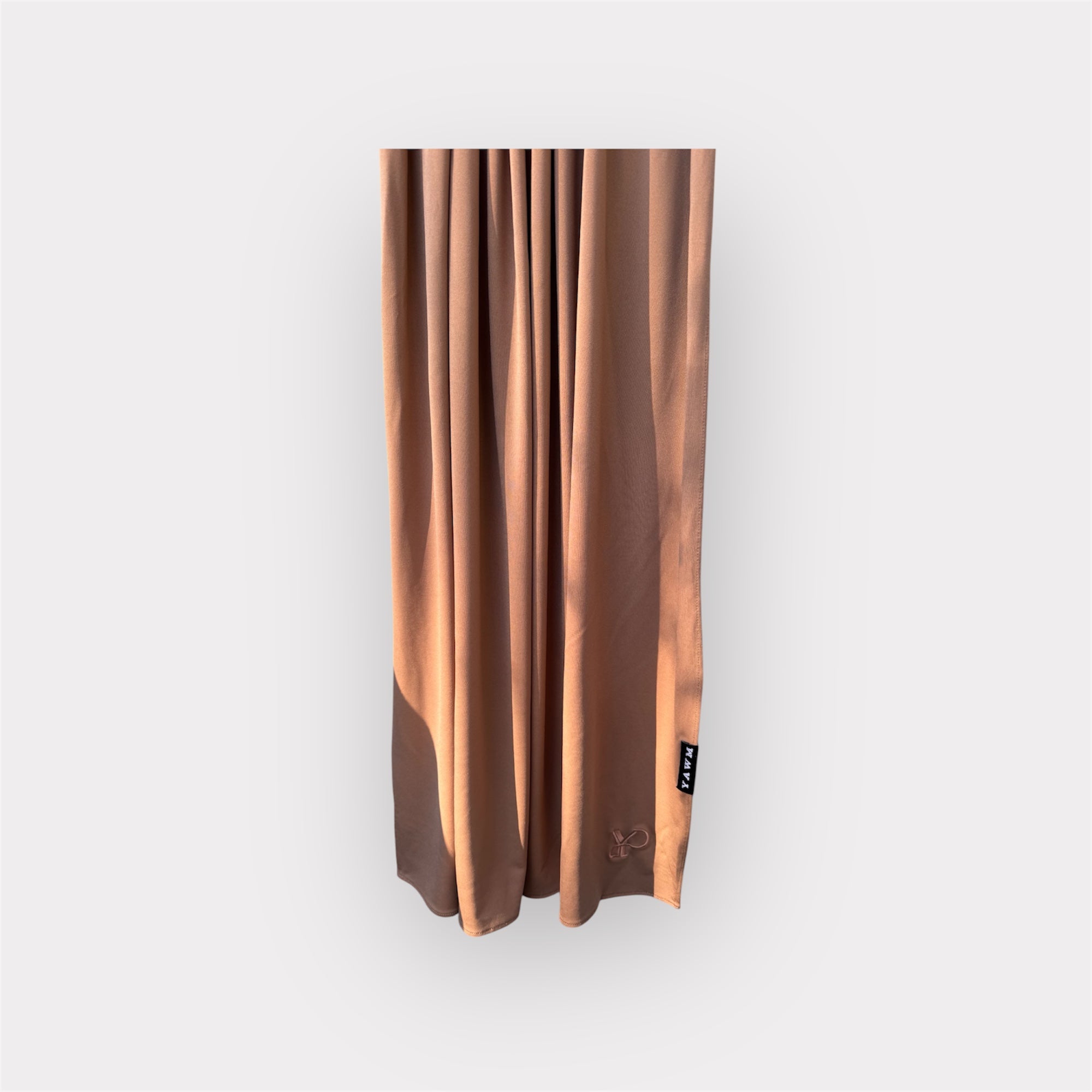 LIQUID JERSEY SCARF WALNUT
